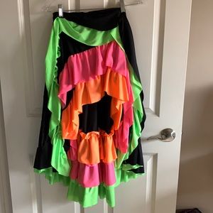 Neon can-can skirt